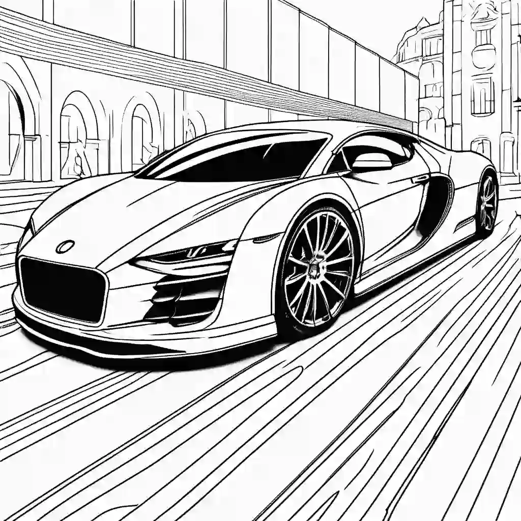 Luxury Car coloring pages